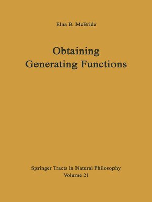 cover image of Obtaining Generating Functions